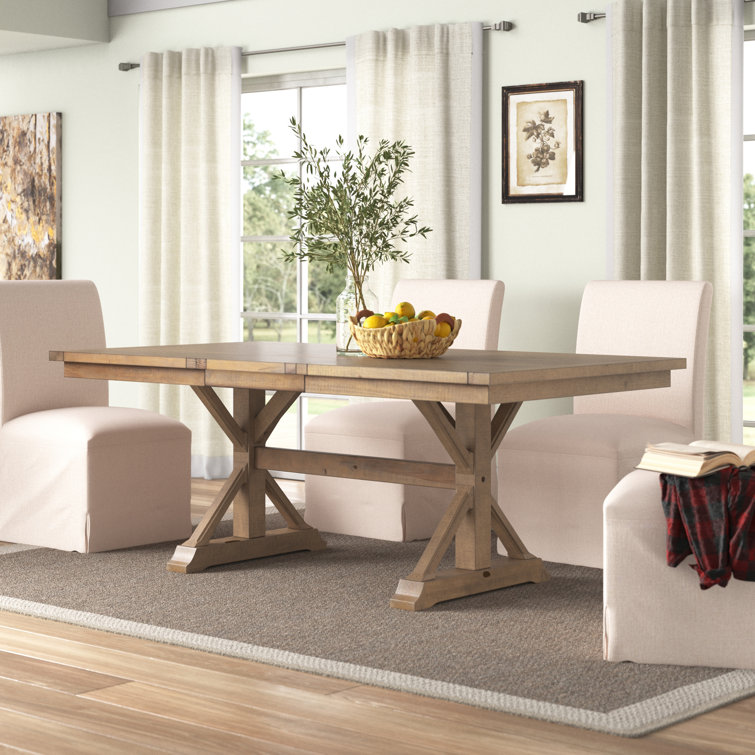 Jersey trestle extendable 2024 dining table